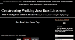 Desktop Screenshot of constructingwalkingjazzbasslines.com