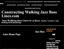 Tablet Screenshot of constructingwalkingjazzbasslines.com